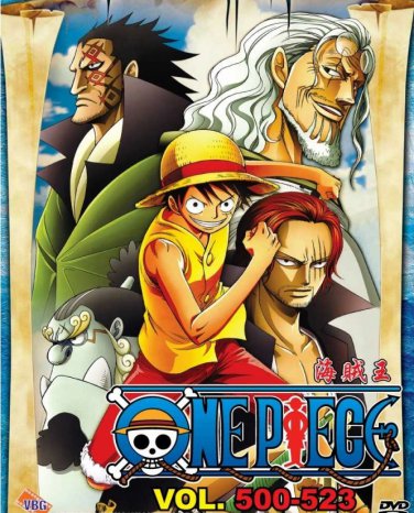 Dvd Anime One Piece Vol 500 523 Box Set Region All Wan Pisu Pirate King