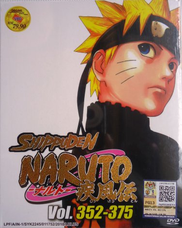 DVD ANIME NARUTO SHIPPUDEN Vol.352-375 Box Set 24 Episode 6DVD NEW Region All