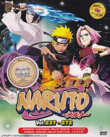 DVD ANIME NARUTO SHIPPUDEN Vol.237-272 Box Set 36 Episode Region All Free Ship