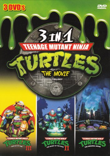 DVD ANIME TEENAGE MUTANT NINJA TURTLES The Movies 3 In 1 Trilogy English Audio