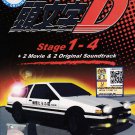 DVD ANIME INITIAL D Stage 1-4 + 2 Movie + 2 Original Sountrack Special Edition