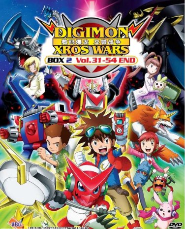 DVD ANIME Digimon Xros Wars Season 2 Vol.31-54End Digimon Fusion English Sub