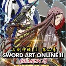 DVD ANIME SWORD ART ONLINE SOA Season 2 Vol.1-24End English Sub Region All