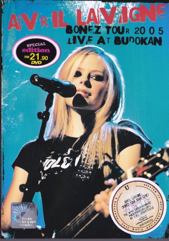 AVRIL LAVIGNE Bonez Tour 2005 Live At Budokan Japan DVD NEW NTSC Region ...