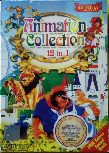 DVD 12 Animation Collection Snow White Thumbelina Heidi Chinese English Audio