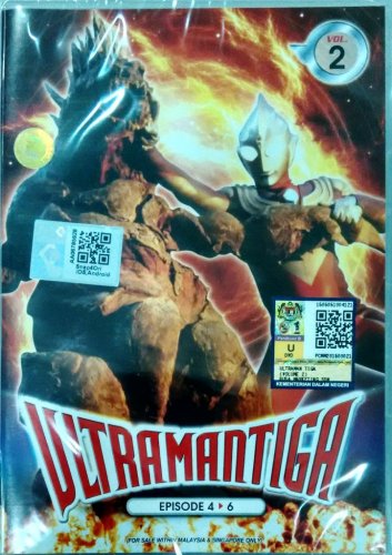 DVD ULTRAMAN TIGA Vol.2 Episode 4-6 Japanese Cantonese Audio Region All