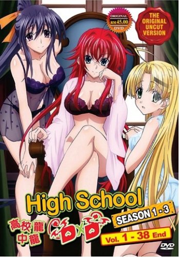 DVD ANIME HIGH SCHOOL DXD Season 1-3 Vol.1-36End Original Uncut Version Eng Sub
