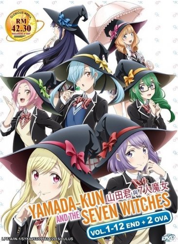 DVD ANIME Yamada-kun And The Seven Witches Vol.1-12End + 2 OVA English Sub