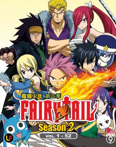 DVD JAPANESE ANIME FAIRY TAIL Season 2 Box 1 Vol.1-52 English Sub Region All