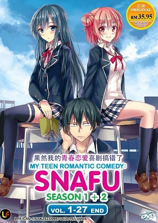 Dvd Japanese Anime My Teen Romantic Comedy Snafu Season 1
