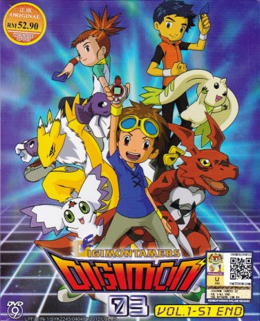 DVD ANIME Digimon Tamers 03 Vol.1-51End Digital Monster Season 3 English Sub