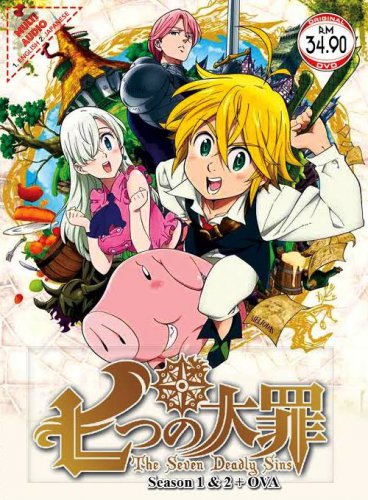 DVD ANIME The Seven Deadly Sins Season 1-2 + OVA Nanatsu no Taizai English Audio