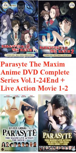 Parasyte The Maxim Anime DVD Complete Series Vol.1-24End + Live Action Movie 1-2