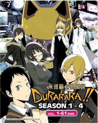 DVD DURARARA Season 1-4 Vol.1-61End DRRR Japanese Anime Region All English Sub