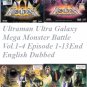 DVD Ultraman Ultra Galaxy Mega Monster Battle Episode 1-13End English Dubbed
