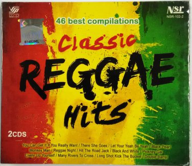 CD Classic Reggae Hits 46 Best Compilation Bob Marley Desmond Dekker Jimmy Cliff