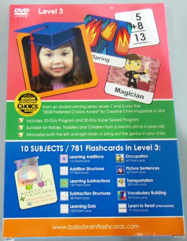 DVD 10 Subjects 781 Flashcards in Level 3 DVD
