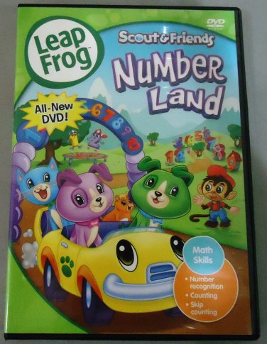 DVD Leap Frog Scout & Friends Number Land Anime English Sub