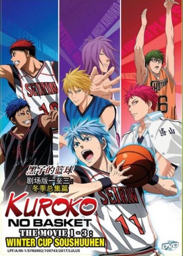 DVD ANIME Kuroko No Basket The Movie 1-3 Winter Cup Soushuuhen English Sub