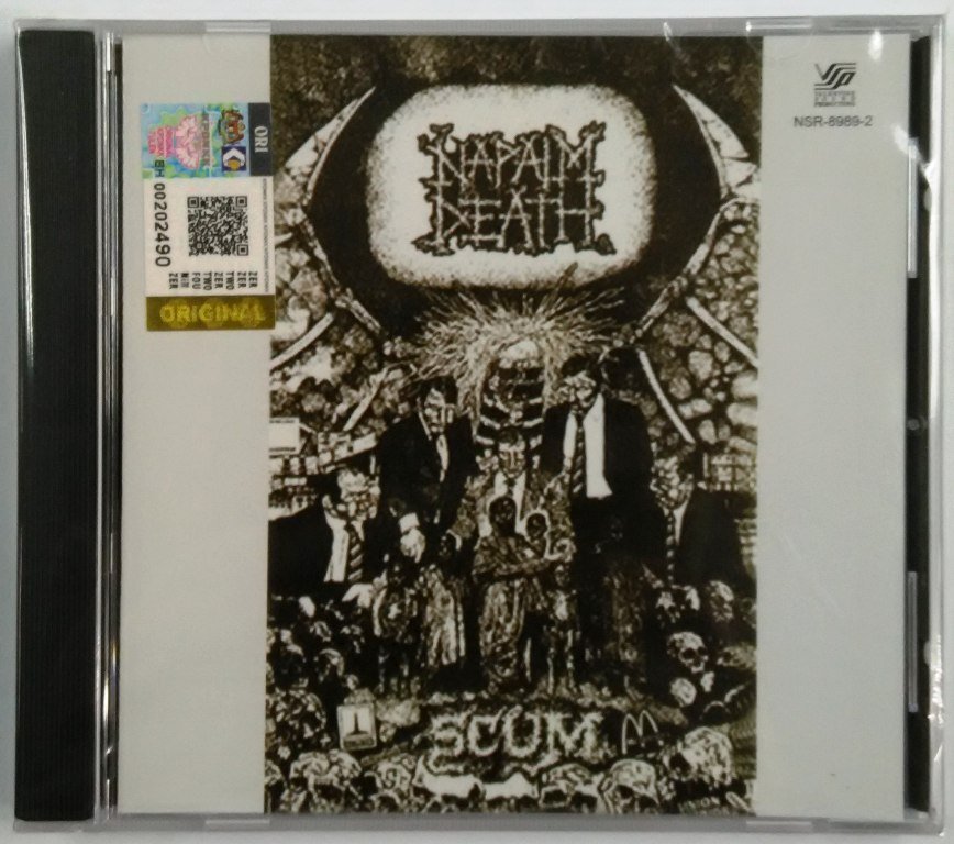 Napalm Death â � � Scum CD NEW Malaysia Release Death Metal Grindcore Harco...