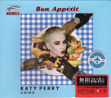 KATY PERRY Bon Appetit + Greatest Hits Deluxe Edition 3 CD Gold Disc 24K Hi-Fi