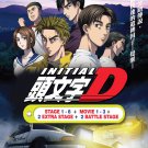 DVD Initial D Stage 1-6 + Movie 1-3 + 2 Extra Stage + 2 Battle Stage Box Set