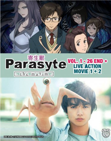 DVD Parasyte The Maxim Vol.1-26End Anime + Live Action Movie 1-2 English Sub