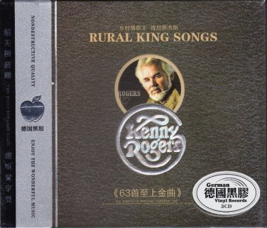 KENNY ROGERS 63 Greatest Hits German Vinyl Records 3 CD Deluxe Collection