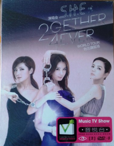 S.H.E 2Gether 4Ever World Tour Taipei Concert Karaoke 2DVD