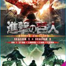 DVD ANIME Attack On Titan Season 1-2 English Dub + 2 Movie 5 OAD 9 Extra Eng Sub