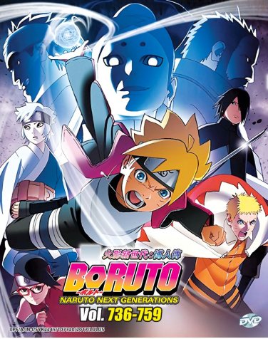 DVD Boruto Naruto Shippuden Next Generations Box 26 V.736-759 Anime English Sub