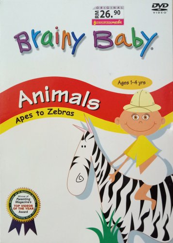 Brainy Baby Aimals Ages 1-4 yrs DVD
