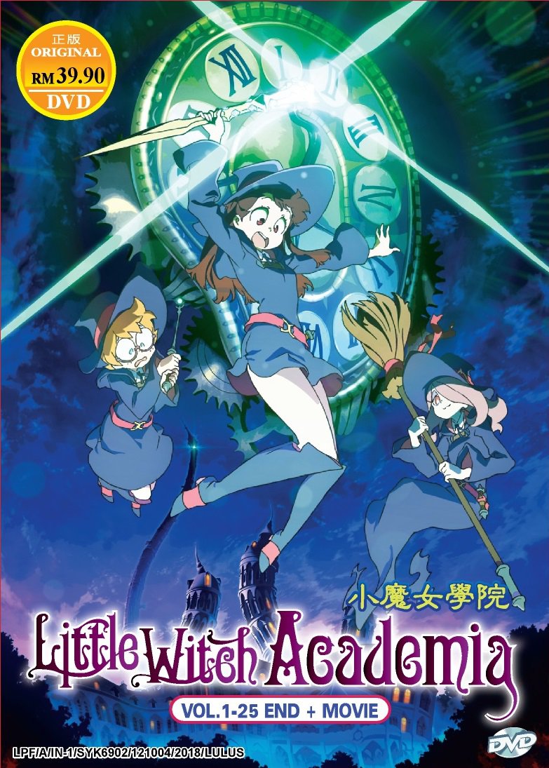 DVD <b>Little</b> <b>Witch</b> <b>Academia</b> Vol.1-25 End + Movie Japanese Anime Region All En...