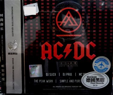ACDC Back In Black Greatest Hits 3CD Vinyl Shaped Disc