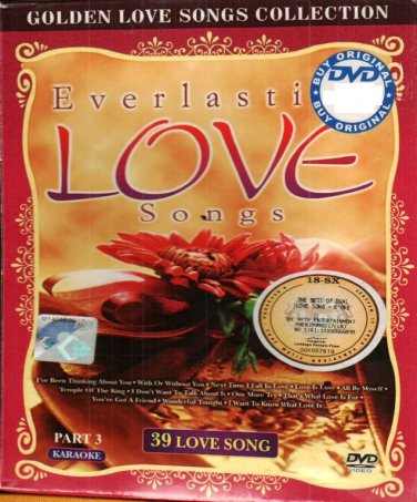 DVD Everlasting Love Songs Part 3 Karaoke Region All