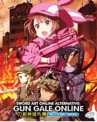 DVD Sword Art Online Alternative Gun Gale Online Vol.1-12 End + Special Japanese Anime Eng Sub
