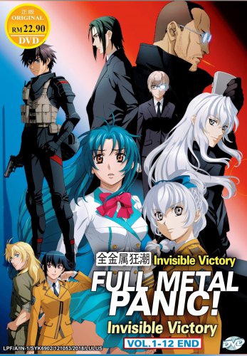 DVD Full Metal Panic Invisible Victory Vol.1-12 End Eng Dub Japanese Anime Eng Sub