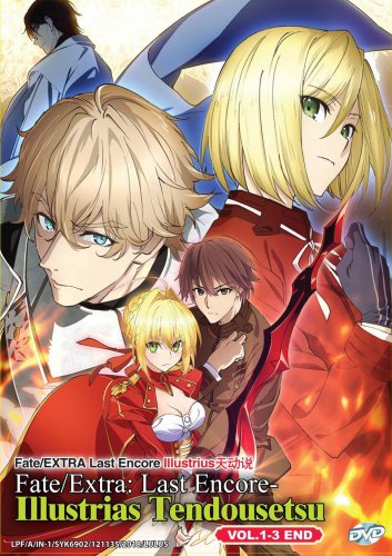 DVD Fate Extra Last Encore Illustrias Tendousetsu Vol.1-3 End Japanese Anime Eng Sub Region All
