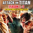 Attack On Titan Season1-3 Vol.1-49End+Junior High+9 Specials Anime DVD Eng Sub Region All
