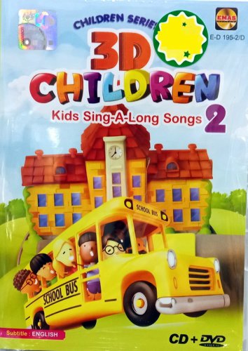 3D Children Kids Sing-A-Long Songs 2 CD+DVD