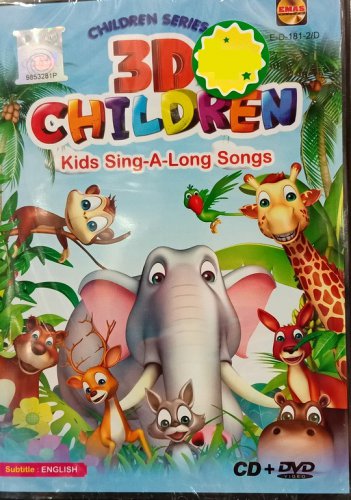 3D Children Kids Sing-A-Long Songs CD+DVD