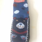 Bearfoot Soft Leisure Socks Bear Blue slippers Cozy Grippers NWT 7inch kid 4-5 years shoe sz8-13