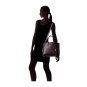 MICHAEL KORS MERCER LARGE CONVERTIBLE TOTE LEATHER SATCHEL PURPLE Damson/Black/Iris SHOULDER HANDBAG
