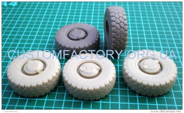1/35 Customfactory Wheels for armored car GAZ-2330 "Tiger"