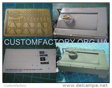 1/35 Customfactory Landing fuel tanker TZ-2-66D (for models GAZ-66)