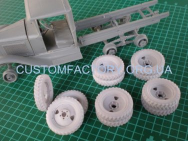1/35 Customfactory  Wheels for models of GAZ-AAA (model I-11, late type, "tree")