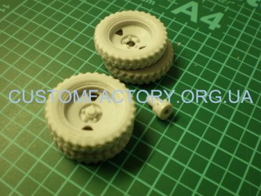 1/35 Customfactory  Wheels for model gun BS-3 (late type "tree")