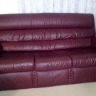 Burgundy Leather Sofa