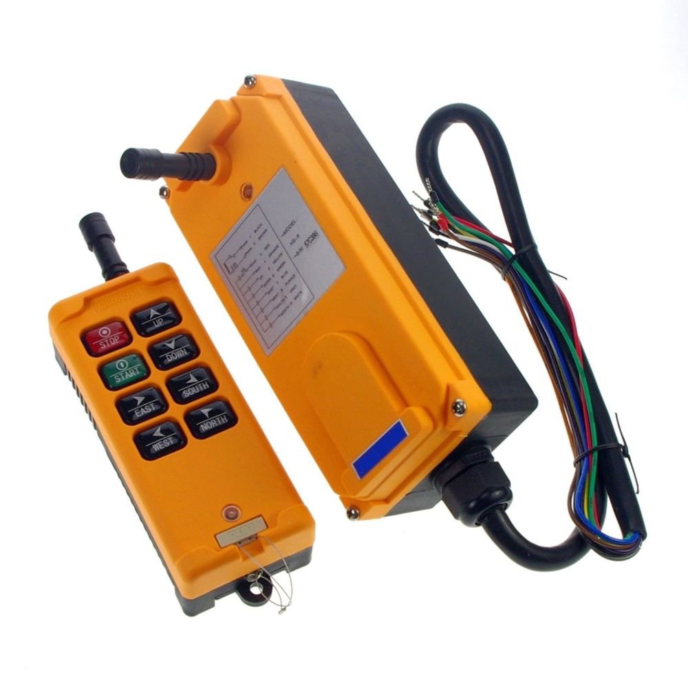 380V 8 Channels 1 Speed Hoist Crane Radio Remote Control System