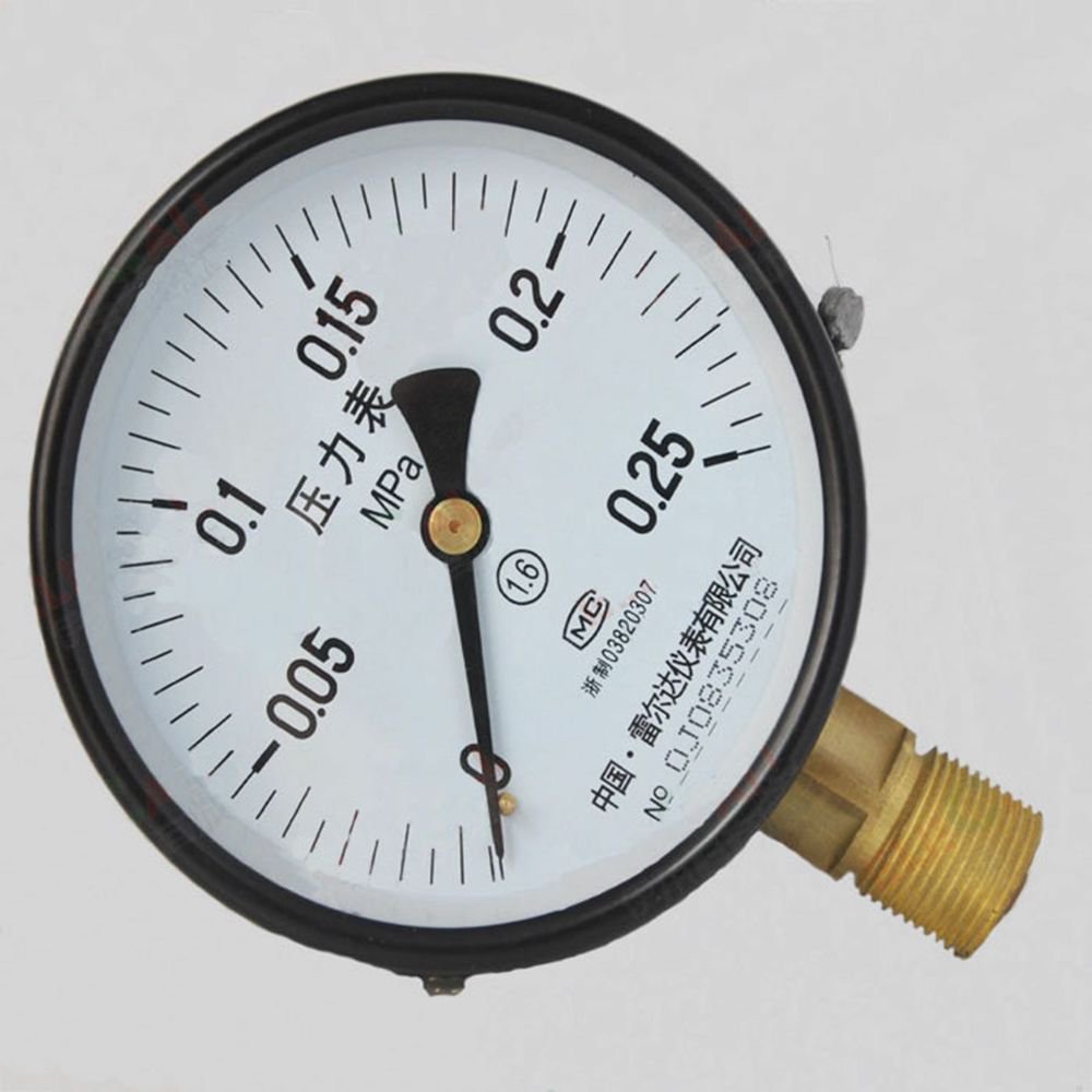 Water Oil Hydraulic Air Pressure Gauge Universal GaugeM20*1.5 150mmDia
